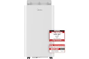 Midea Mobiles Klimagerät Silent Cool 26 Pro WF, 9000 BTU 2,6kW, Kühlen&Ventilieren&Entfeuchten, Raumgröße bis 88m³(33㎡), APP-Steuerung/Alexa/Google Home/IFTTT, Mobile Klimaanlage mit Abluftschlauch