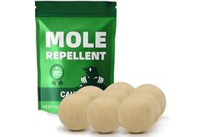 FONLIR Mole Repellent, Outdoor Vole Repellent, Mole Deterrent for Yards, Gardens and Lawns, 8P
