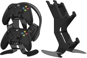 NBCP Controller Halter, Game Controller Halterung & Kopfhörer Ständer für Xbox One/Xbox Series X S/PS5/PS4/Switch, Universal Game Controller und Headset Zubehör, Metall Schreibtisch Organisation Holder