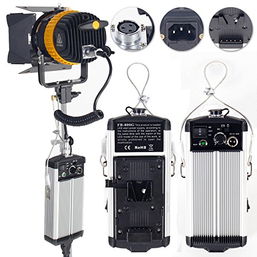 ASHANKS 3PCS Bi-color 80W with Portable Light stand LED Spotlight Portable High CIR Support V mount battery for Camera Video Continuous Light