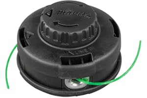 Makita 191D89-4 2-Fadenkopf Tap&Go M10 x 1,25, Linksgewinde, Ø 102 mm, mit 2,0 mm Four-Leaf Mähfaden, 4 Meter lang, Tippautomatik, passend für Akku-Rasentrimmer und Akku-Freischneider