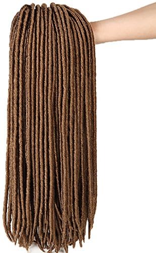 18" Faux Locs Crochet Hair Dreadlocs Hair Braiding Hair Synthetic Hair Saisity Hair (6packs) (#27)