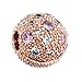 Produktbild chicbuy Autumn Rose Cosmic Sterne Clip CZ Bead 925 Silber DIY passt für Original Pandora Charm-Armbänder Fashion Jewelry
