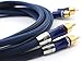 Produktbild Ricable RU05 Ultimate 2 x 0,5 mt - Hi-Fi Stereo Cinch Audio Kabel RCA OFC 2-fach Schirmung