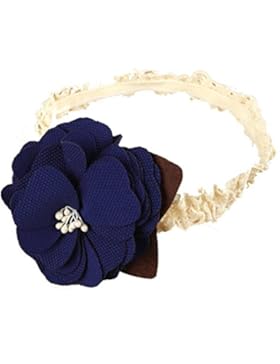 European Neuestes Cartoon Soft Baumwollstoff Schöne Blume Weißes Band für Kinder Baby Haarbänder