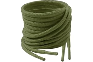 LACESTAR Round Shoe Laces for Trainers Boots Hi-tops Football Boots Coloured Cord Laces Shoelaces New Suitable for all brands of shoes for Adults or Kids