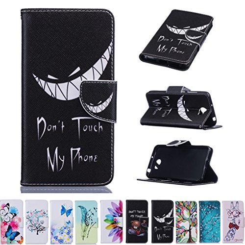 AYASHO® Huawei Y5II / Huawei Y5 2 Wallet Tasche Hülle - Ledertasche im Bookstyle - [Ultra Slim][Card Slot][Handyhülle] Flip Wallet Case Etui für Huawei Y5 II / Huawei Y5 2 (5.0 Zoll) - D07