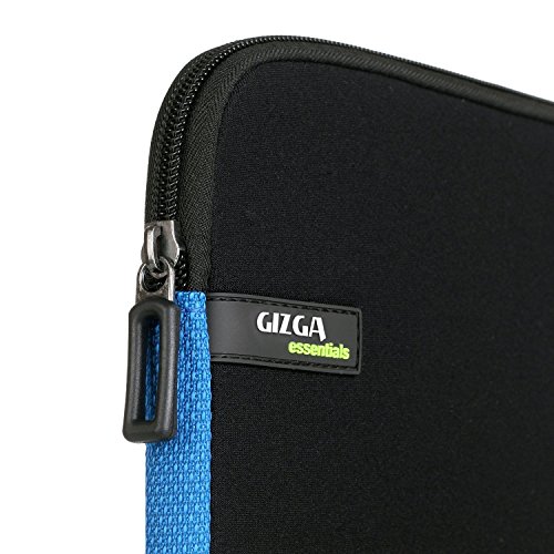 GIZGA 15-15.6 Zoll Laptop Schutzthülle für Macbook Pro Retina 15, ThinkPad S5/E560/E550/E565, Acer Aspire E15, Asus, Hp, Lenovo, Dell Schwarz mit Blau - 3