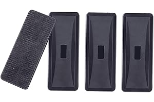 HICHANGE Whiteboard Eraser, Strong Magnetic White Board Eraser, Whiteboard Rubber Dry Wipe for Board (Black-4Pack)