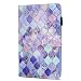 Produktbild Mlorras Amazon Kindle fire HD 8 Hülle, Ultra Slim Leather Case Stoßfest Smart Schutzhülle, Premium Folio Kunstleder Schutzhülle mit Standfunktion und Auto Sleep/Wake Funktion Lila Laterne