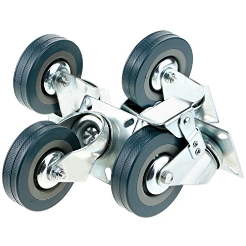 Preisvergleich Produktbild 4tlg Jeder 30kg Rollen Drehenrollen Schrankrollen Transportrollen 75mm