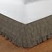 RoyalLinens UK King 500TC 100% Egyptian Cotton Taupe Solid Elegant Finish 1PCs Multi Ruffle Bedskirt Solid (Drop Length: 14 inches)