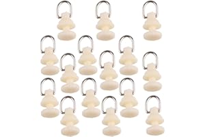 TSLRSA Deslizadores de Gancho de Cortina - 100 Rollos de Cortinas, Ganchos de Cortina, Deslizadores de Ojales, Ganchos de riel de Cortina, para riel, Ganchos de Cortina, Cortinas de Ducha (Blanco)