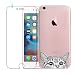 Produktbild iPhone 6 Hülle, iPhone 6S Hülle, Kreative Ultradünne Lustig Katze Muster Durchsichtig Silikon Cover TPU Gel Bumper Schutzhülle Weich Schutz Handyhülle Tasche Etui für iPhone 6 / 6S