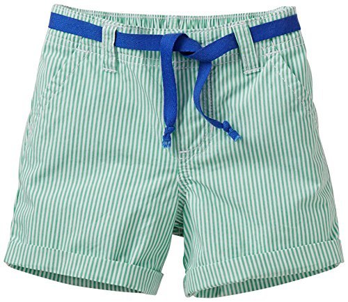 Carter's Little Girls' Woven Striped Shorts (Kids) - Green - 4 Color: Green Size: 4