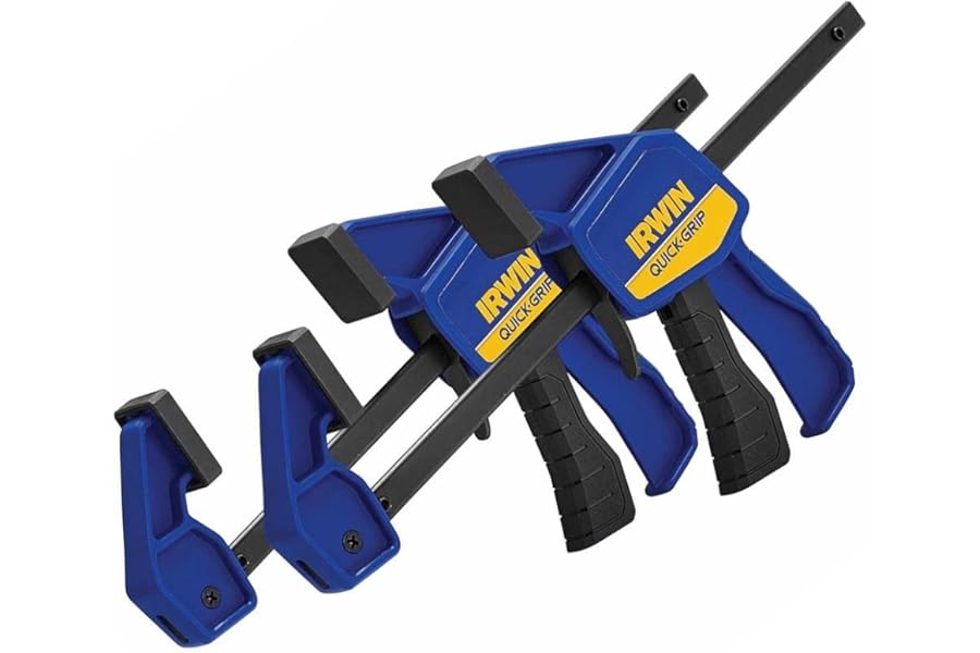 IRWIN QUICK-GRIP Light-Duty (63kg) Mini (300mm) Trigger Clamp, Twin Pack, ‎T54122EL7
