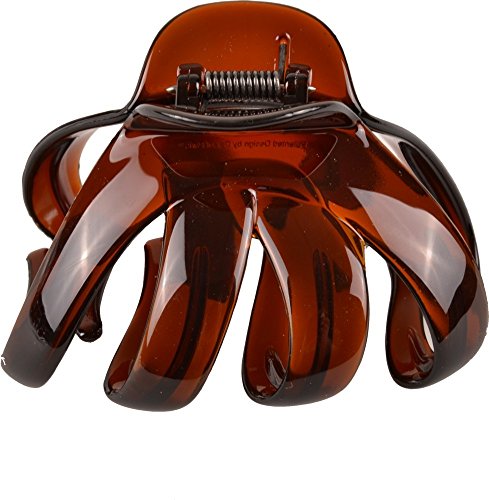 Solida Haarklammer Octopus klein, 2er Pack (2 x 1 Stück), havanna - 4