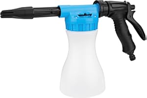 UNISOPH Snow Foam Gun Sprayer, 900ml Adjustable Car Cleaning Foam Lance,Garden Watering Tool Universal Hose Pipe Sprayer for Car Home Garden Watering Wash Cleaner Spray (Blue)