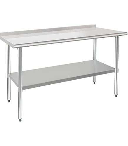 Générique Table INOX Professionnelle Adossée – 1000 X 600 Mm