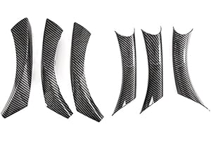 Donkivvy Copertura per maniglia interna in fibra di carbonio ABS adatta per BMW Serie 3 E90 E91 2004-2012