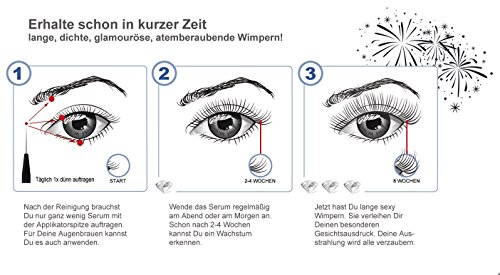 WIMPERNSERUM POWER BOOSTER – Beauty Luxus 3 ml Aloe Vera EXTREM WIRKSAM | Augenbrauen Serum | Enhancer | Wimpern-Serum | Augenbrauen-Wachstumsserum | Eyelash Activating Serum | Wimpernbooster | Verlängerung | Wimpern | Wimpernpflege - 4