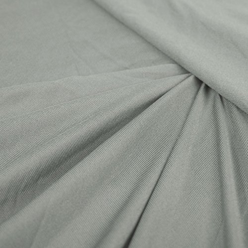Spannbettlaken 140×200 – 160×200 Microfaser-Jersey, angenehm und pflegeleicht, Jade 0003781 CelinaTex silber-grau - 3