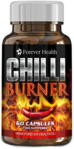 CHILLI BURNER - Strong Fat Burner - Specially Formulated To Increase THERMOGENESIS Which Causes Your Body to Raise METABOLISM and Burn Fat ! Contains GREEN TEA and CAPSICUM (CHILLI PEPPERS) and Burns Through FAT Like WILDFIRE ! Lose Up 5 Kilos In 12 Weeks ! AMAZING Fat Burner - FREE UK DELIVERY + FREE Diet Plan - CHILLI BURNER Slimming Tablets Users Lose Weight and Slim Fast ! 60 Pills