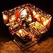 Produktbild Vorschul-Entwicklungs-Modellspielzeug für Kinder Kreative Geschenke Montieren Sie ein kleines Haus für Weihnachten Miniatur 3d Gewächshaus Craft Kits für Erwachsene - Holzpuppen Haus mit Möbeln und Zu