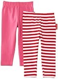 Toby Tiger Baby Girls Organic Pack Striped Set of 2 Leggings