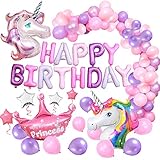 🦄GRACIAS POR TODAS LAS OCASIONES: Nuestros globos temáticos de unicornio no solo son aptos para la fiesta de cumpleaños, sino también para la celebración de bodas, aniversario, baby shower y otros eventos especiales que desea decorar.