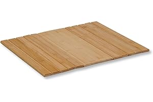 KESPER - Sofa-Tablett, Material: FSC-zertifizierter Bambus – Armlehnen-Ablage, wasserabweisend, faltbar, Maße: 42 x 34 x 0,7 cm, Farbe: Braun - 58823