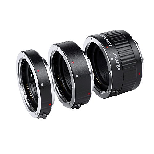 Andoer Viltrox DG-G autofocus AF TTL Tubes d extension Ring 12mm 20mm 36mm Set Metal Mount avec enjoliveurs pour Canon EF EF-S 35mm objectif DSLR