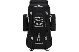 Bseash 70L (65+5) Waterproof Hiking Camping Backpack with Rain Cover, Outdoor Sport Travel Daypack for Climbing Touring