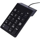 PrimeX PX-1864 USB 2.0 Siyah Kablolu Numerik Klavye Keypad, USB Sayısal Tuş Takımı, PC Laptop Notebook İ&ccedil;in Kablolu NumPad, E