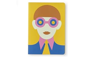 PdiPigna - OLIMPIA ZAGNOLI Collection - Taccuino a righe A5 filo singer, copertina morbida, Giallo