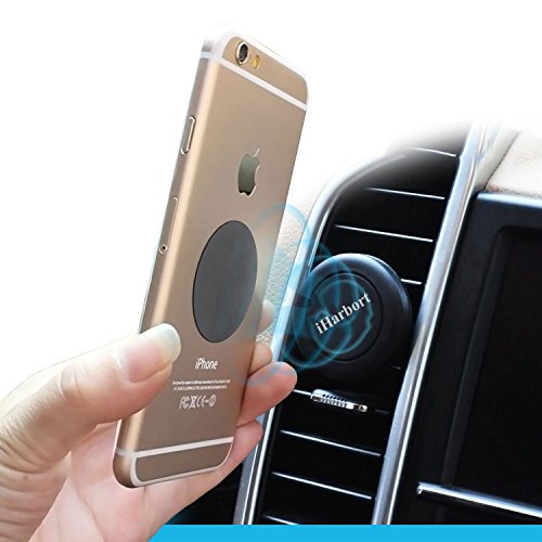 iHarbortÂ® Supporto Auto Magnetico Supporto da Auto Parabrezza Universale Dashboard car mount holder per iPhone 6S / 6/6 Plus / 5S / 5C / SE Galaxy Note 4 3 Samsung Galaxy S5 / S6 / S6 Edge / S7 / Edge e Altro smart Phone (nero)