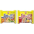 Ottogi Jin Ramen Korean-Style Instant Noodles (Spicy & Mild Flavor) 120g each, Vegetarian, Pack of 2, The Product of Korea