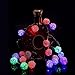 Produktbild WINWINTOM 10 LED-Farbe Rattan-Kugel-Schnur-feenhafte Lichter für Weihnachtshochzeitsfest Heiß (Mehrfarbig)