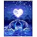 Produktbild Diamant Malerei,Liebe Delfine DIY 5D Diamant Stickerei Malerei Kreuzstich Wohnkultur Handwerk Von Jaminy 30x25cm (G)