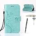Produktbild LG K3 Hülle, LG K3 Schutzhülle, Alfort 3 in 1 Lederhülle Fashion Design Premium PU Leder Hohe Qualität Tasche Case Cover Kasten Abdeckung Wallet für LG K3 4.5" Smartphone Funktion Standfunktion Unterstützte Telefone und Magnetverschluss mit Schmetterling ( Grün ) + Alfort Schwarz Stylus Pen + Netter Staub Stecker