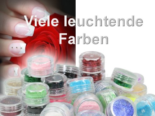 Glitterpuder / Glitzerpuder / Glitterstaub / Glitterpulver / Glitzerpulver – Farbe Weiss irisierend 5 gr. - 2