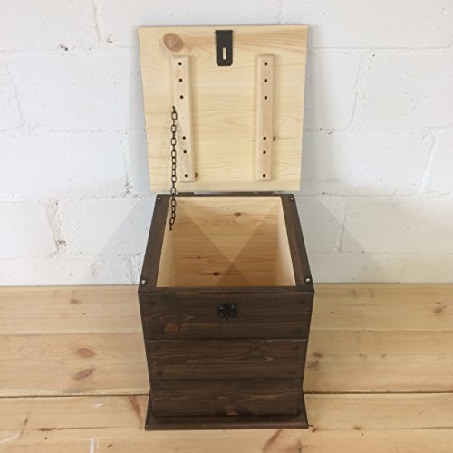 Small Solid Pine Trunk Church Oak Colour Handmade In England Linen Chest Toy Box Ottoman Boot Shoe Storage