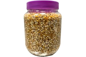 KREMTIK Palomitas Maíz Natural para Freír en Casa, 1,5 KG, Tarro Reutilizable, Sin Aditivos, Sin Sal Añadida, Aproximadamente 30 Raciones