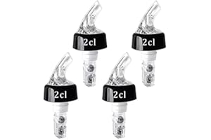 Yagaspantery 4 Stück Flaschenausgießer, 2cl Bottle Pour Spouts, Auto-Pour Ausgießer, Ideale Dosierer für Home Bar Wein, Cocktails, Partys.