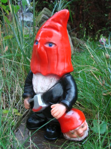 Gartenzwerg Henker aus bruchfestem PVC Zwerg Made in Germany Figur - 2