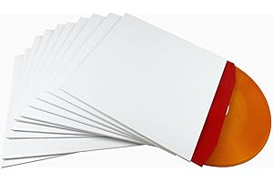 MC DAISON compatibile con We'lite Copertina Busta Esterna Intera Professionale in cartoncino Bianco per Dischi LP 33 Giri 12" Maxi Single (vinili diam. 30 cm)
