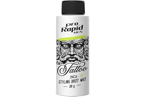 Pro Rapid Tattoo Series Inca 01 Hair Styling Powder Wax 30 g - Styling Dust Wax - Matting, Texturing, Compacting - Volumising Hair Powder Wax