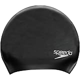 Speedo Czepek do pływania z długimi włosami, wygodne dopasowanie, hydrodynamiczny design, wodoodporna czapka