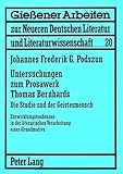 Image de Untersuchungen zum Prosawerk Thomas Bernhards- Die Studie und der Geistesmensch: Entwicklungstendenz