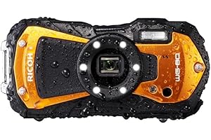Ricoh WG-80 Orange Appareil Photo numérique étanche résistant aux Chocs au Froid à l’écrasement 03127